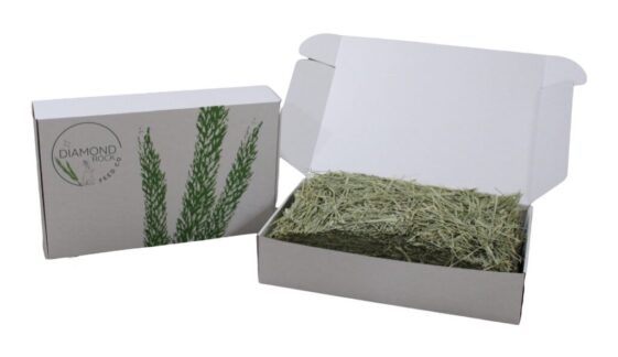 Box of 2nd cutting timothy hay